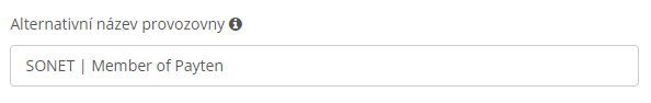 alternativní název provozovny